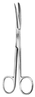 Deaver nůžky chirurgické hrotnatotupé zahnuté; 14,0 cm
