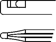 Kleště štípací ostré horní; 1,7×2 mm; 7,0 cm