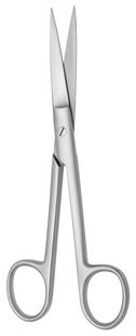 Nůžky chirugické hrotnaté rovné; 10,5 cm