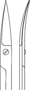 Nůžky na dáseň zahnuté hrotnaté; 14,5 cm