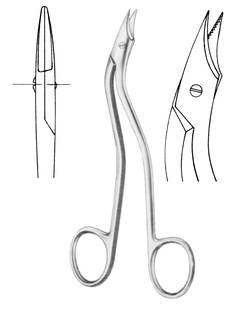 Heath nůžky pro ligaturu; 15,0 cm