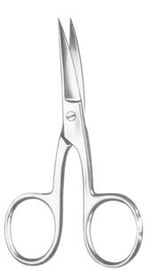 Nůžky na nehty zahnuté se zahnutými rameny; 10,5 cm