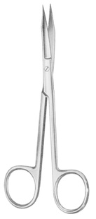 Goldman-Fox nůžky na dáseň zahnuté; 13,0 cm