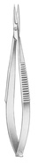 Castroviejo nůžky na duhovku ostré rovné; 9,0 cm