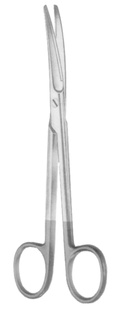 Mayo nůžky tupé zahnuté tvrdokovové; 17,0 cm