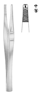 Lane pinzeta chirurgická; 1×2 zuby; 14,5 cm