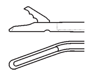 Kleště ARTRO rovné úzké; 5×1,3 mm; čelist vlevo