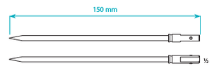 Koncovka mikrofraktoru,rovná, 10 mm