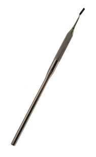 Black dlátko na sklovinu zahnuté; 9×2 mm; 15,5 cm