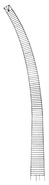 Ochsner-Kocher svorka na cévy zahnutá; 26,0 cm
