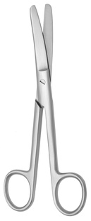 Nůžky chirurgické tupé zahnuté; 18,5 cm