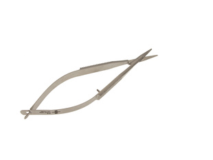 Noyes nůžky na duhovku tupé rovné; 12,0 cm