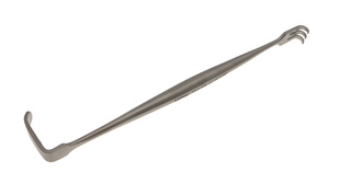 Senn-Miller hák páteřní jemný ostrý; 16,0 cm