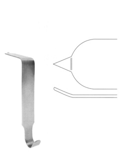 Taylor páka kostní; 75×30 mm; 16,5 cm