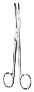 Mayo nůžky preparační tupé zahnuté; 14,5 cm